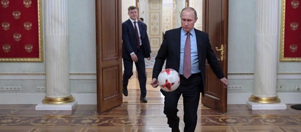 President Putin meets with FIFA president Giovanni Infantino President Putin meets with FIFA president Giovanni Infantino - Sputnik International