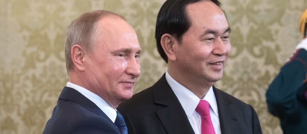 Russian President Vladimir Putin meets with President of Vietnam Tran Dai Quang - Sputnik International