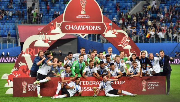 Football. 2017 FIFA Confederations Cup. Medal ceremony - Sputnik International