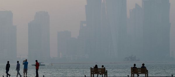 People sit on the corniche in Doha, Qatar, June 15, 2017. People sit on the corniche in Doha, Qatar, June 15, 2017. - Sputnik International