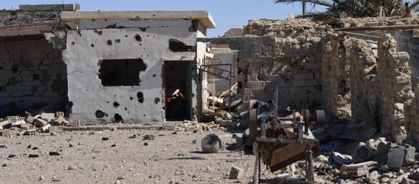 A destroyed house in Syria A destroyed house in Syria - Sputnik International