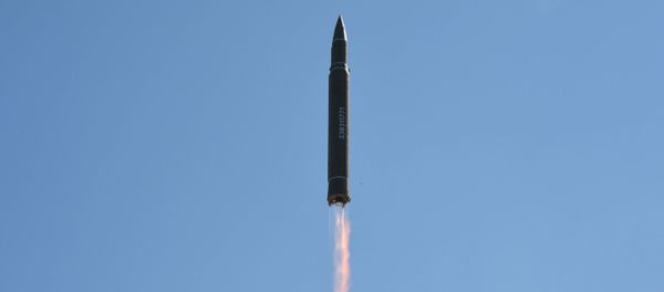 The intercontinental ballistic missile Hwasong-14 is seen during its test in this undated photo released by North Korea's Korean Central News Agency (KCNA) in Pyongyang, July, 4 2017. - Sputnik International