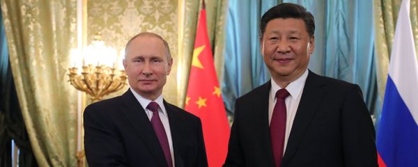 July 4, 2017. From left: Russian President Vladimir Putin meets with People's Republic of China President Xi Jinping in Moscow. July 4, 2017. From left: Russian President Vladimir Putin meets with People's Republic of China President Xi Jinping in Moscow. - Sputnik International