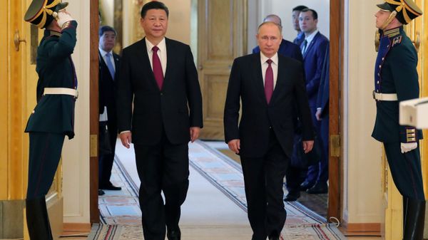 July 4, 2017. From right: Russian President Vladimir Putin meets with People's Republic of China President Xi Jinping in Moscow. July 4, 2017. From right: Russian President Vladimir Putin meets with People's Republic of China President Xi Jinping in Moscow. - Sputnik International
