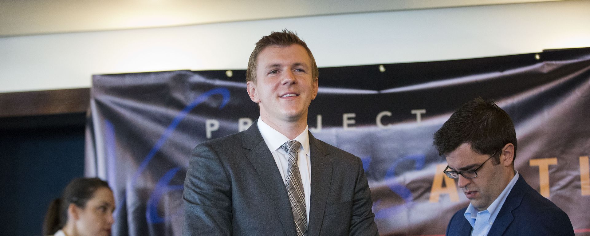 James O'Keefe, President of Project Veritas Action, waits to be introduced during a news conference at the National Press Club in Washington. (File) James O'Keefe, President of Project Veritas Action, waits to be introduced during a news conference at the National Press Club in Washington. (File) - Sputnik International, 1920, 07.11.2021