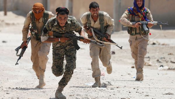 Kurdish Fighters in Raqqa, Syria Kurdish Fighters in Raqqa, Syria - Sputnik International