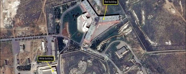A handout satellite image released by The French national Space study centre (CNES) and the ASTRIUM, the aerospace maufacture subsiduary of the European Aeronautic Defence and Space Company (EADS) and received from Amnesty International on February 7, 2017 by shows the military-run Saydnaya prison, one of Syria's largest detention centres located 30 kilometres (18 miles) north of Damascus. A handout satellite image released by The French national Space study centre (CNES) and the ASTRIUM, the aerospace maufacture subsiduary of the European Aeronautic Defence and Space Company (EADS) and received from Amnesty International on February 7, 2017 by shows the military-run Saydnaya prison, one of Syria's largest detention centres located 30 kilometres (18 miles) north of Damascus. - Sputnik International