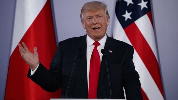 U.S. President Donald Trump speaks during a news conference with Polish President Andrzej Duda at Royal Castle, Thursday, July 6, 2017, in Warsaw U.S. President Donald Trump speaks during a news conference with Polish President Andrzej Duda at Royal Castle, Thursday, July 6, 2017, in Warsaw - Sputnik International