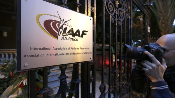 A photographer pictures the logo at the IAAF (International Amateur Athletic Federation) (File) - Sputnik International