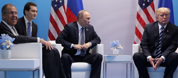 U.S. President Donald Trump meets with Russian President Vladimir Putin at the G20 summit in Hamburg, Germany July 7, 2017 U.S. President Donald Trump meets with Russian President Vladimir Putin at the G20 summit in Hamburg, Germany July 7, 2017 - Sputnik International