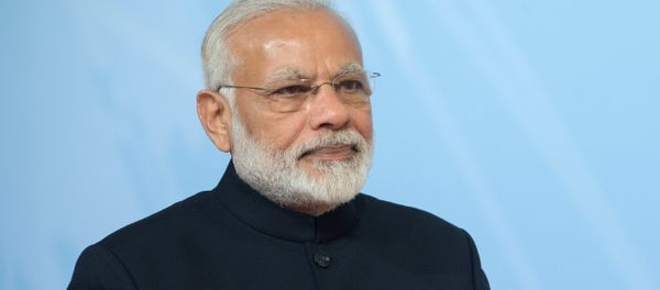 Indian Prime Minister Narendra Modi at the official welcome of G20 leaders, guest countries and international organizations by German Chancellor Angela Merkel in Hamburg - Sputnik International