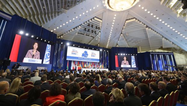President of the OSCE PA, Austria's Christine Muttonen speaks during the OSCE Parliamentary Assembly's 26th Annual Session in Minsk, Belarus, Wednesday, July 5, 2017 - Sputnik International