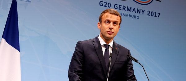 French President Emmanuel Macron speaks during the press conference at the G20 leaders summit in Hamburg, Germany July 8, 2017 French President Emmanuel Macron speaks during the press conference at the G20 leaders summit in Hamburg, Germany July 8, 2017 - Sputnik International