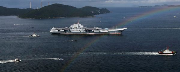 China's aircraft carrier Liaoning sails past a rainbow as it enters Hong Kong, China, July 7, 2017 China's aircraft carrier Liaoning sails past a rainbow as it enters Hong Kong, China, July 7, 2017 - Sputnik International