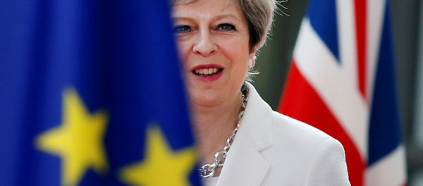 British Prime Minister Theresa May arrives at the EU summit in Brussels, Belgium, June 23, 2017. British Prime Minister Theresa May arrives at the EU summit in Brussels, Belgium, June 23, 2017. - Sputnik International