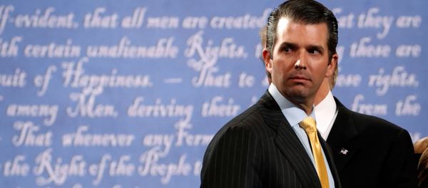 Donald Trump Jr. stands onstage with his father Republican U.S. presidential nominee Donald Trump after Trump's debate against Democratic nominee Hillary Clinton at Hofstra University in Hempstead, New York, U.S. September 26, 2016. Donald Trump Jr. stands onstage with his father Republican U.S. presidential nominee Donald Trump after Trump's debate against Democratic nominee Hillary Clinton at Hofstra University in Hempstead, New York, U.S. September 26, 2016. - Sputnik International