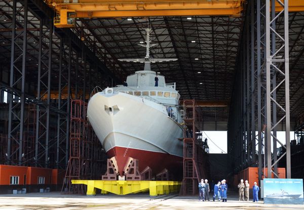 Project 22800 corvette, codenamed Karakurt, - a multi-purpose missile corvete designed for the littoral area at Pella Leningrad Shipyard in St. Petersburg. - Sputnik International