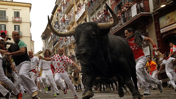 Running With the Bulls in Pamplona: The Festival of San Fermin - Sputnik International