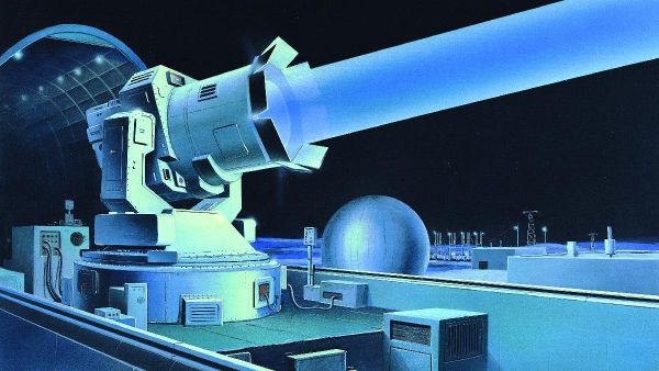 Soviet-ground based laser installation, as envisioned by the Defense Intelligence Agency in a 1980s brochure. - Sputnik International