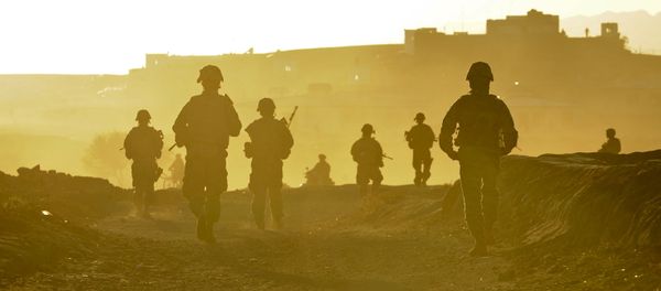 Soldiers and Airmen from Provincial Reconstruction Team Zabul return to base after a quality assurance, quality control patrol near the city of Qalat, Zabul Province, Afghanistan Soldiers and Airmen from Provincial Reconstruction Team Zabul return to base after a quality assurance, quality control patrol near the city of Qalat, Zabul Province, Afghanistan - Sputnik International