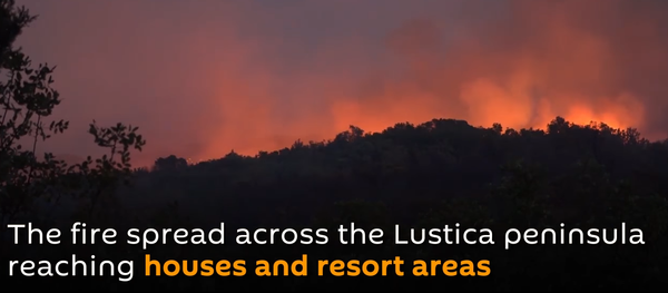 Wildfires Spreading Across Montenegro's Lustica Peninsula - Sputnik International