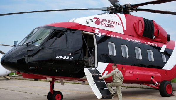 Mi-38-2 Helicopter, MAKS-2017 internatonal airshow in Zhukovsky - Sputnik International