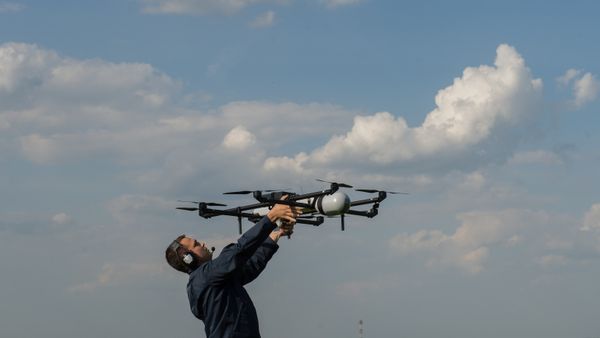 UAV demonstration flights in Moscow region - Sputnik International