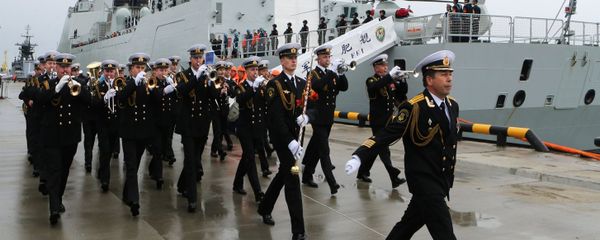 Ceremonial greeting of the Chinese Navy warships that arrived in Baltiysk for the 2017 Naval Cooperation Russia-China drills - Sputnik International