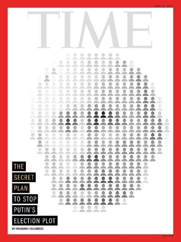 Time magazine's July 30 cover, featuring a pixelated image of the Russian president. Time magazine's July 30 cover, featuring a pixelated image of the Russian president. - Sputnik International