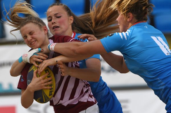 Female Fury: Beach Rugby Tournament in Moscow - Sputnik International