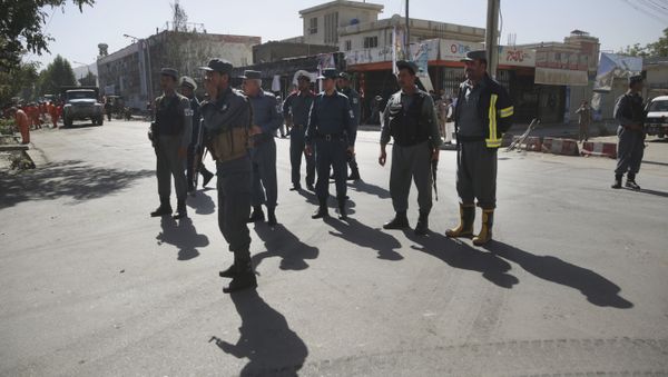 Afghan policemen in Kabul, Afghanistan, Monday, July 24, 2017 - Sputnik International