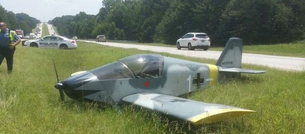 Small Plane Lands In Georgia With Nazi Symbol Small Plane Lands In Georgia With Nazi Symbol - Sputnik International