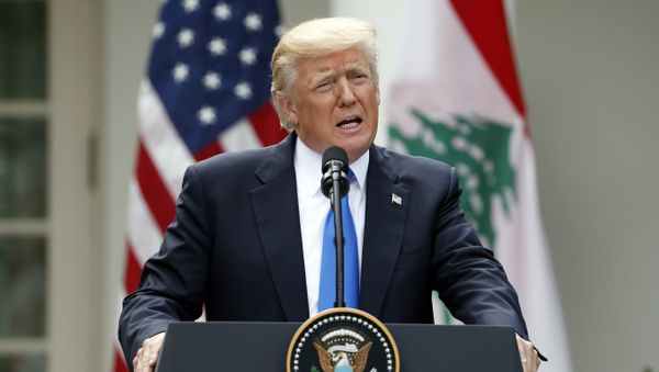 President Donald Trump speaks during a joint news conference with Lebanese Prime Minister Saad Hariri in the Rose Garden of the White House in Washington, Tuesday, July 25, 2017. - Sputnik International