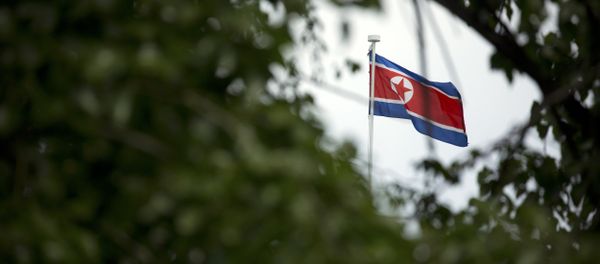 The North Korean flag flies above the North Korean Embassy in Beijing The North Korean flag flies above the North Korean Embassy in Beijing - Sputnik International