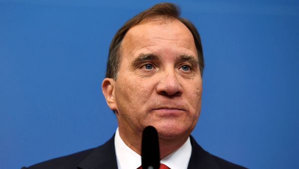 Swedish Prime Minister Stefan Lofven attends a news conference at Rosenbad, the Swedish government headquarters, in Stockholm, Sweden July 27, 2017. - Sputnik International