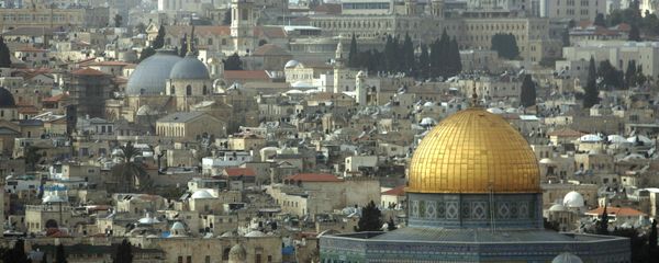 A general view of The Dome of the Rock Mosque at the Al Aqsa Mosque compound, known by the Jews as the Temple Mount, is seen from the Mount of Olives in east Jerusalem. (File) A general view of The Dome of the Rock Mosque at the Al Aqsa Mosque compound, known by the Jews as the Temple Mount, is seen from the Mount of Olives in east Jerusalem. (File) - Sputnik International