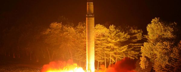 Intercontinental ballistic missile (ICBM) Hwasong-14 is pictured during its second test-fire in this undated picture provided by KCNA in Pyongyang on July 29, 2017. - Sputnik International