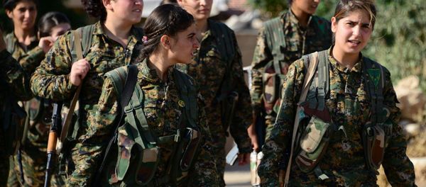 Female fighters of the YPJ play a significant combat role in Rojava. Female fighters of the YPJ play a significant combat role in Rojava. - Sputnik International