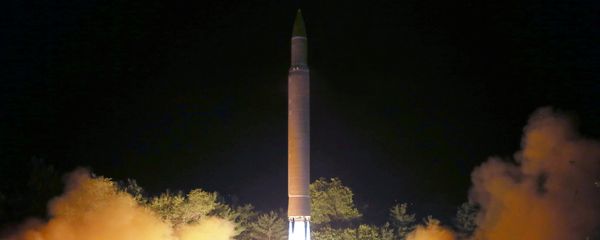 Intercontinental ballistic missile (ICBM) Hwasong-14 is pictured during its second test-fire in this undated picture provided by KCNA in Pyongyang on July 29, 2017 Intercontinental ballistic missile (ICBM) Hwasong-14 is pictured during its second test-fire in this undated picture provided by KCNA in Pyongyang on July 29, 2017 - Sputnik International