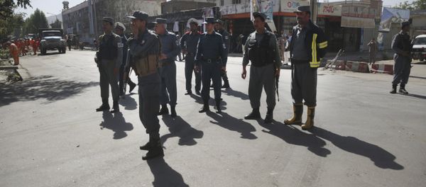 Policemen stand guard in Kabul, Afghanistan, Monday, July 24, 2017 - Sputnik International