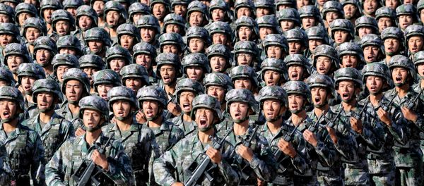 Soldiers of China's People's Liberation Army (PLA) get ready for the military parade to commemorate the 90th anniversary of the foundation of the army at Zhurihe military training base in Inner Mongolia Autonomous Region, China, July 30, 2017 Soldiers of China's People's Liberation Army (PLA) get ready for the military parade to commemorate the 90th anniversary of the foundation of the army at Zhurihe military training base in Inner Mongolia Autonomous Region, China, July 30, 2017 - Sputnik International