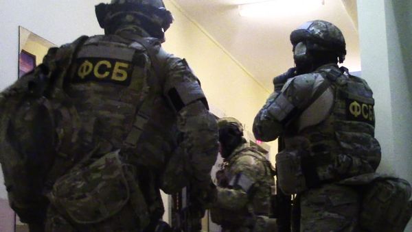 Federal Security Service agents during a sabotage-terrorist group arrest operation in Moscow. (File) - Sputnik International