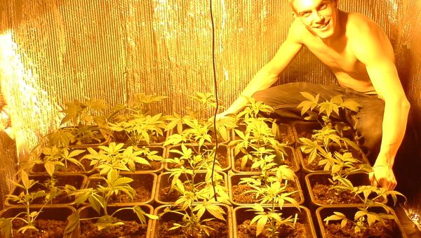 Photo of Maxwell posing with cannabis, recovered from one of his memory cards Photo of Maxwell posing with cannabis, recovered from one of his memory cards - Sputnik International