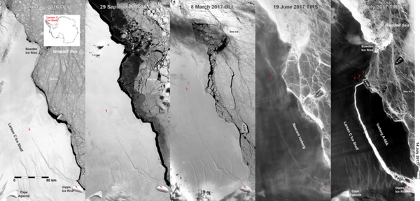 Timelapse of Larsen C ice shelf break Timelapse of Larsen C ice shelf break - Sputnik International