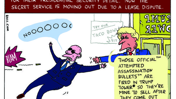 Trump Tower Secret Service Cartoon - Sputnik International