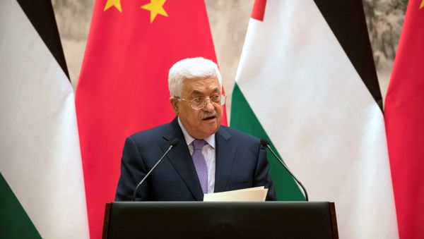 Palestinian President Mahmoud Abbas speaks during a signing ceremony at the Great Hall of the People in Beijing, China, July 18, 2017. - Sputnik International