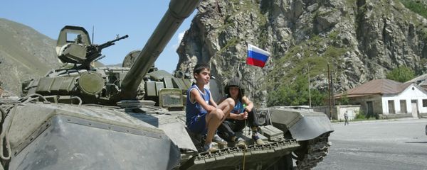 A Russian tank in a suburb of Tskhinvali. File photo - Sputnik International