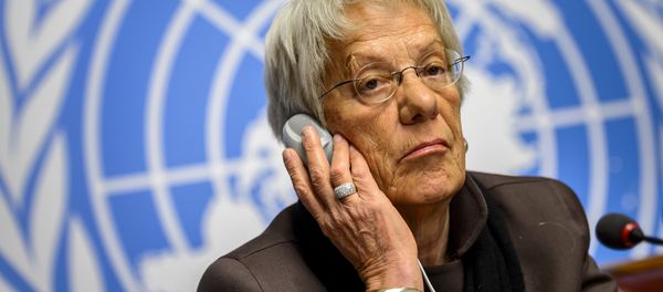 This file photo taken on March 17, 2015 shows Member of the United Nations (UN) Commission of Inquiry on Syria, Carla del Ponte attending a press conference in Geneva This file photo taken on March 17, 2015 shows Member of the United Nations (UN) Commission of Inquiry on Syria, Carla del Ponte attending a press conference in Geneva - Sputnik International