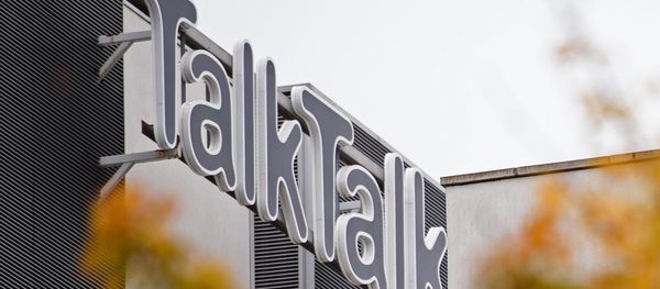 The TalkTalk logo is pictured outside the British telecommunications company's headquarters in west London on October 23, 2015 - Sputnik International