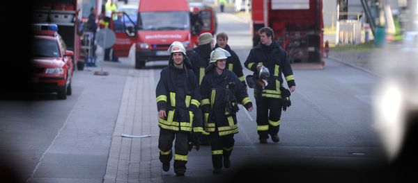 (File) Fire brigades work at the chemical industrial park in Marl, western Germany, on March 31, 2012 - Sputnik International